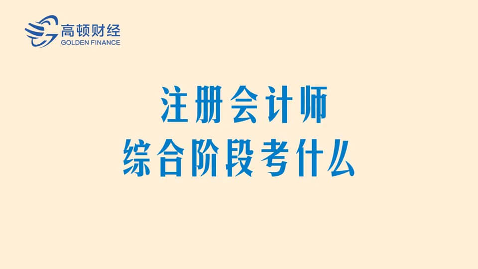 注册会计师综合阶段考什么