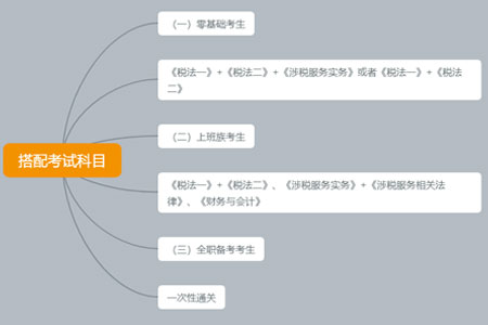 不同考生如何搭配税务师考试科目？